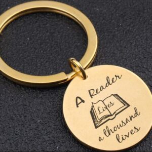 A Reader Gold Keychain