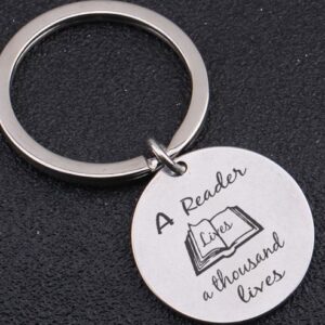 A Reader Lives Keychain