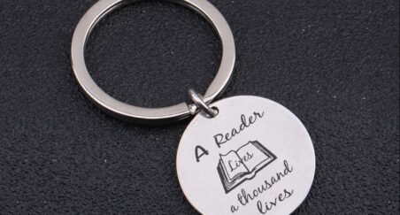 A Reader Lives Keychain